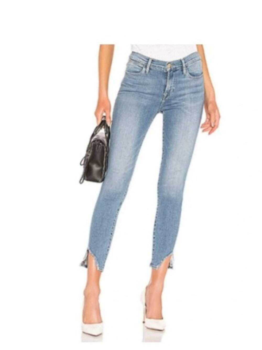 Frame Le High Skinny Side Fray Prizzi Jeans 27